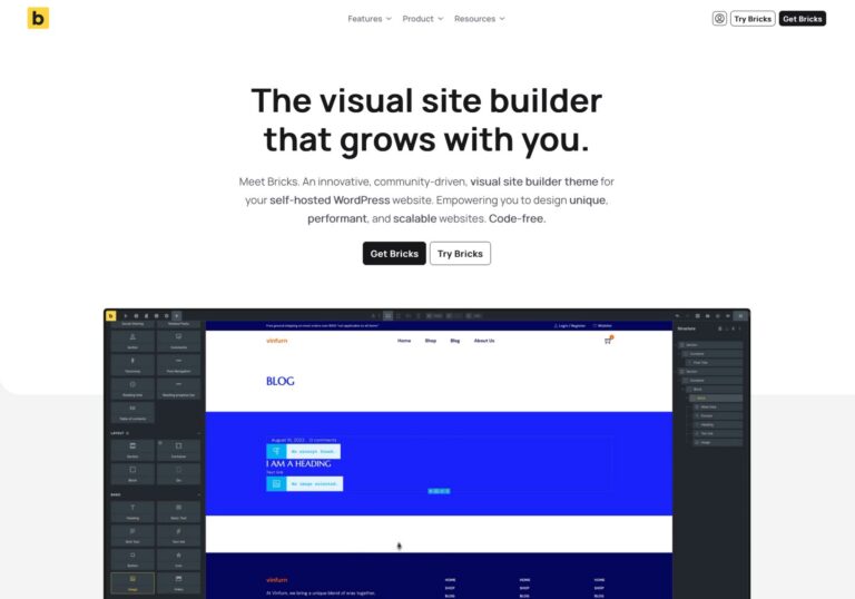 Bricks Builder en WordPress: potencia y rendimiento extremo